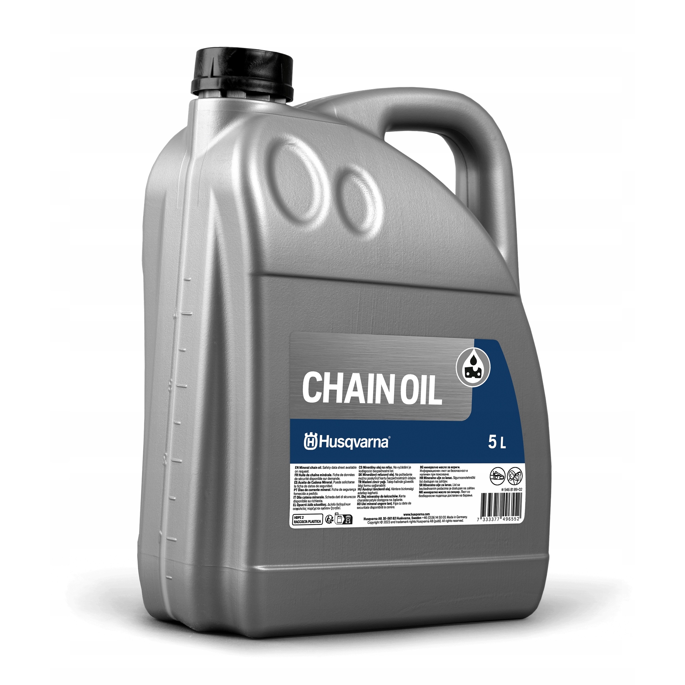 5L Minerálního oleje na mazání lišty a řetězu